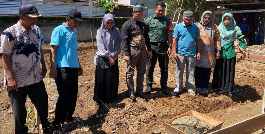 Momen Bersejarah :Peletakan Batu Pertama Pembangunan Bantuan Rumah Layak Huni di Jorong Balai Talang